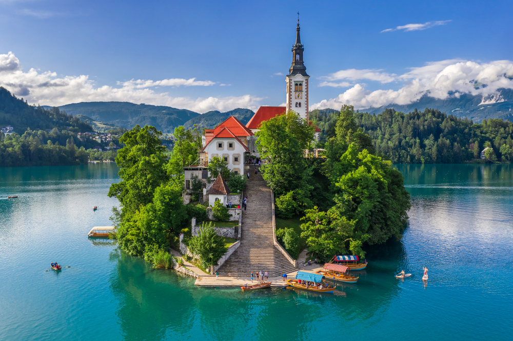 布萊德湖 ( Lake Bled, Slovenia)